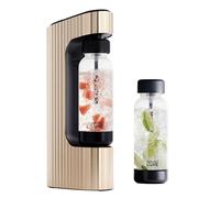 Twenty39 qarbo LUXE Premium Metal Sparkling Water Maker Machine - Soda Beverage Carbonator for Home, Seltzer Water Carbonation Fizz Maker (Tuscan Gold)
