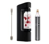Twenty39 qarbo LUXE Premium Metal Sparkling Water Maker Machine with CO2 Cylinder (Black)