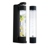 Twenty39 Qarbo - Sparkling Water Maker and Soda Streaming Carbonation machine for home Infuses Flavor while Carbonating Beverages (Black)
