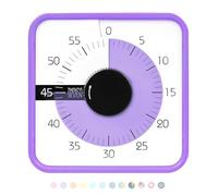 TWENTY5 SEVEN 7.50" Countdown Timer; 60 Minutes 1 Hour Visual Timer - Teaching Tool for Classrooms and Office Meetings Mechanical Countdown Clock
