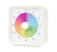 TWENTY5 SEVEN Countdown Timer, 60 Minute 1 Hour Silent Visual Timer, Magnetic Classroom Teaching Tool Office Meeting, Countdown Clock for Kids Time Management, Pastel Rainbow