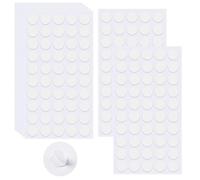 Tweozek 350 Pcs Double Sided Sticky Dots, 10mm Traceless Removable Adhesive Pads for Wall Decor DIY Arts No Damage Transparent Stickers Poster Strips Photo Wall Use