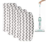 Tweozek 4Pcs Steam Mop Pads for Shark Steam Mop S1000UK, Washable Steam Mops Replacement Pads, Compatible with Shark Steams Pad S1000, S1000A, S1000C, M11, and D01, Dirt Grip Absorbing Refill
