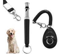 Tweozek Dog Training Kit Professional Dog Whistle with Lanyard & Dog Training Clicker, Dog Training Whistle for Recall, Adjustable Frequency Puppy Clickers for Training Stop Barking Pet Obedience