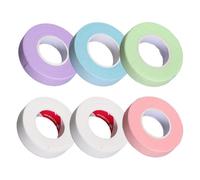 Tweozek Eyelash Tape, 6 Rolls Lash Tape for Eyelash Extension, Adhesive Lash Extension Tapes, Comfortable Hypoallergenic PE Material, Double Eyelid Tape for Makeup, Lash Extensions, Eyeshadow