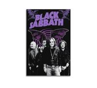 TWERGWG Black Sabbath Posters Wall Art Canvas Aesthetic Poster Vintage Music And Movies Decorative Painting for Living Room Bed Room 12x18inch(30x45cm) Unframe-style