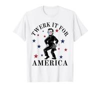 Twerk It For America Funny Patriotic Adult Humor 4th of July T-Shirt