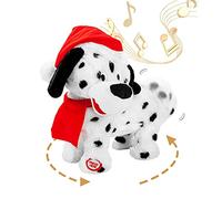 Twerking Dog Toy Booty Shaking Walking Santa Claus Puppy Musical Animated Christmas Plush Singing Dancing Santa Stuffed Animals Dog-English Song