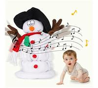 Twerking Santa Snowman Singing Dancing Plush Toy, Animated Christmas Santa Claus, 6 English Christmas Songs