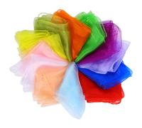 Tweruna 12 Pcs Large Juggling Scarves,Colorful Sensory Scarves for Juggling Games, Dance, Festivals and Party Activities(23.6 * 23.6 Inch)