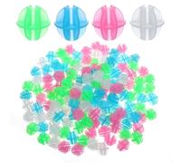 Tweruna 144 PCS Bike Spoke Beads, Multicoloured Bicycle Spokey Dokeys, Colorful Plastic Round Kids Bike Wheel Decorations for Bicycle