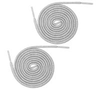 Tweruna 2 Pair Silver Shoe Laces for Sneakers, Glitter Round Shoe Laces, Sparkling Round Shoelaces String for Sneakers Boots Sweatpants Hoodies Accessories