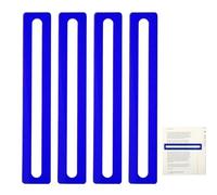 Tweruna 4 Pcs Mahjong Line Finder, Good Luck Mahjong Card Line Guide Reader, Acrylic Mah Jong Rules Reader, Accessories Gift for Beginner Players (Blue)