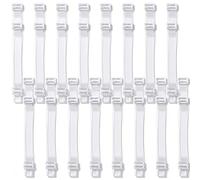 Tweruna 8 Pair Clear Adjustable Bra Straps for Women, Clear Bra Straps for Dress, Invisible Non-slip Transparent Bra Straps, Soft Replacement Strap for Women