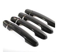 TWEUYCFGV Side Door Handle Frame for BYD F3 2007-2014 Glossy Black Chrome Car Door Handle Cover Trim Styling Accessories(Gloss Black 2 Holes)