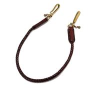 TWEW Fashionable Handmade Vintage Leather Jeans Chain Punk Styles Keychain Wallet Chain Accessory for Men Daily Casual Use