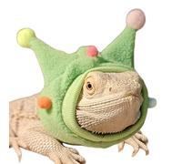 TWEW Pompoms Scarf Lizards Outfit Great for Exhibitions and Pet Stores Reptiles Hat for Indoor and Outdoor Activities