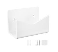 TWEW Wall Mounted Mail Rack Acrylic Envelope Holder Postcard Organizer Rack Document Storage Stand Countertop Magazine Shelf