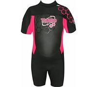 TWF Kid's Turbo Shortie Wetsuit, Pink, Size K04,1511-K04-05