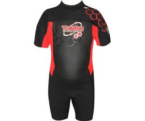 TWF Kids Turbo Shortie Wetsuit - Red, 10-11 Years