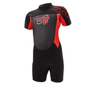 TWF Kid's Turbo Shortie Wetsuit, Red, Size K04 1511-K04-02