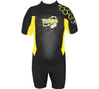 TWF Kids Turbo Shortie Wetsuit - Yellow, 11-12 Years