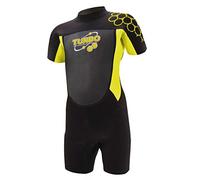 TWF Kid's Turbo Shortie Wetsuit, Yellow, Size K11 1511-K11-04