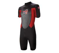 TWF Men's Turbo Shortie Wetsuit - Red, Large