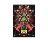TWFSRXVWTS Doom Eternal Video Game Poster Poster Decorative Painting Canvas Wall Posters And Art Picture Print Modern Family Bedroom Decor Posters 12x18inch(30x45cm)