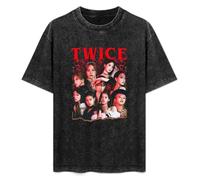 Twice K-Pop Girl Group Mens T-Shirt Unisex Black Top Tee S