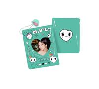 Twice Photocards Album with keychain 'ONCE' Storage Photo Album 9 * 10 cm photocards Holder NAYEON Tzuyu Sana Card Binder with 5 pcs Photocards (mively)