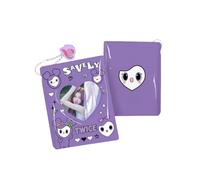 Twice Photocards Album with keychain 'ONCE' Storage Photo Album 9 * 10 cm photocards Holder NAYEON Tzuyu Sana Card Binder with 5 pcs Photocards (savely)