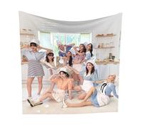 Twice Poster, K-Pop Girl Group, Nayeon, Jeongyeon, Chaeyoung, Tzuyu, Album Tapestry Poster Size 28" x 28" Wall Living Room Bedroom Wall Decor Wall Hanging Decoration Frameless Art Gift 70x70 cm
