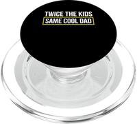 Twice The Kids Same Cool Dad Twin Dad Father PopSockets PopGrip for MagSafe