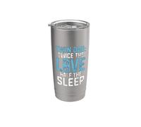 Twice the Love Half the Sleep Twin Dad Stainless Steel Insulated Tumbler