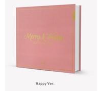 TWICE - Twice -[Merry & Happy]1st Repackage Happy Ver CD+84p Photo Book+3p Photo Cards+1p Post Card+1p Sticker+extra Photocards Set K-POP SEALED