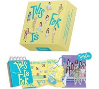 TWICE - TWICE - The 4th Full Album [THIS IS FOR] (CONFETTI Ver.) Out Box + Mini Book + Mini CD-R + Keyring + Folded Poster + Sticker + 6 Extra Photocards
