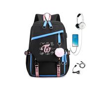 Twice Yu Dingyan Zhou Ziyu Sun Caiying With The Same Usb Charging Shoulder Bag Pencil Bag Student School Bag Korean Backpack
