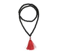 TwiceWise 100% Natural Unpolished Karungali Malai Original 7mm - Certified Karunkali Malai 108 Beads - Black Ebony Wood Mala for Spiritual Growth and Meditation, Karungali Mala Original