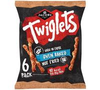 Twiglets, High Fibre Oven Baked Snacks, 6 x 23g Multipack, 97 kcal per Pack,perfect for lunchboxes or on-the-go snacking, with just 97 kcal per portion