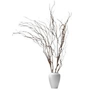 Twigs For Vases, Faux Tree Branches, 47.24 inch Twigs for Vases, Plastic Twisted Willow Branches, Decorative DIY Pussy Willow Twigs for Garden Hotel Office Home