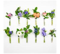 TWILG - Magnetic test tube vases - Black - Pack of 12