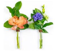 TWILG - Magnetic test tube vases - Cognac - Pack of 2