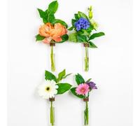 TWILG - Magnetic test tube vases - Cognac - Pack of 4