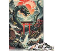 Twilight Dragon Domain Puzzles1000 Pieces Wooden Puzzle Jigsaws for Adults Brain Teaser Puzzles For Adults 1000pcs (75x50cm)