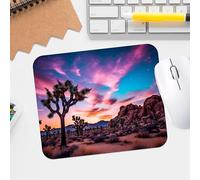 Twilight Dreams Joshua Tree Printed Mouse Pad - High Quality Textured Design, Waterproof and Non-slip Desk Pad for Gaming and Office Use