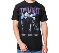 Twilight Edward Bella and Jacob Mens Adult T-Shirt, Black, XL