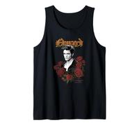 Twilight Edward Goth Print with Roses Vintage Movie Tank Top