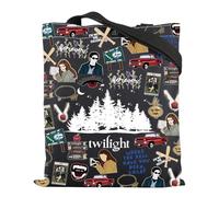 Twilight Edward's Girl Forks Vampire Lover Tote Bag - City Of Forks Inspired Gift (Black)