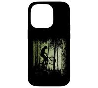 Twilight Forest Trail Cyclist BMX Dirtbike Offroad Wheelie Case for iPhone 14 Pro